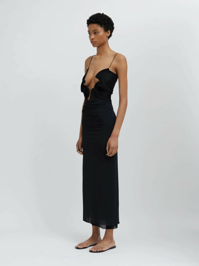 Christopher Esber Molded Venus Dress - 4 / Black - Dresses