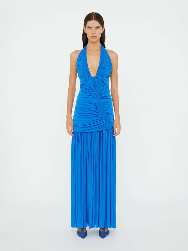 Christopher Esber Orion Gown - 6 / Blue - Dresses