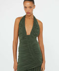Christopher Esber Orion Gown Bottle Green - Dresses