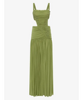 Christopher Esber Orion Separation Gown in Green Olive - Dresses