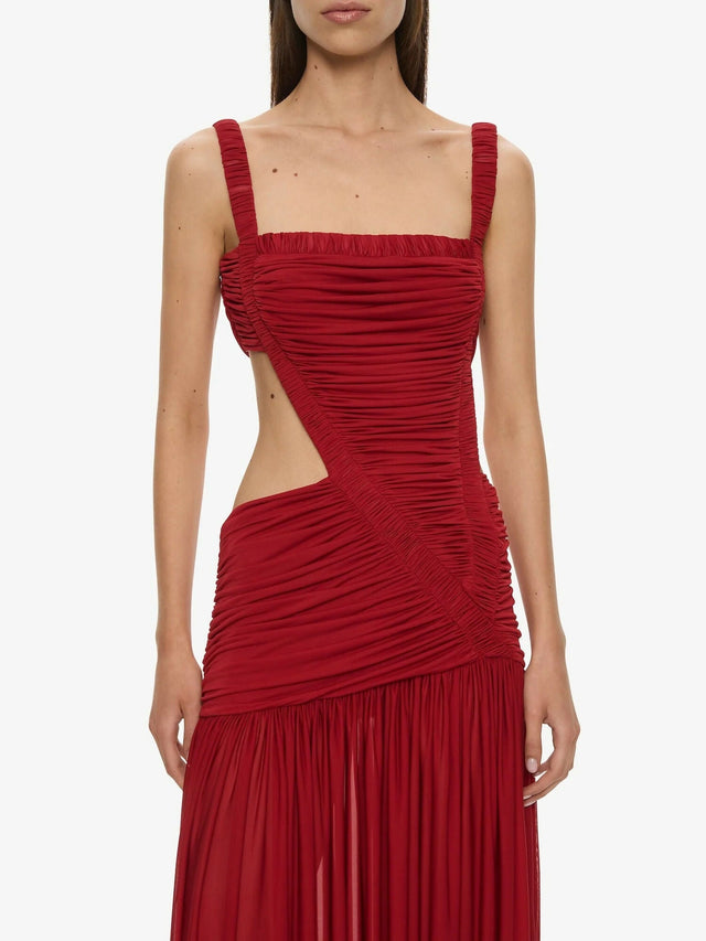 Christopher Esber Orion Seperation Gown - 8 / Red - Dresses