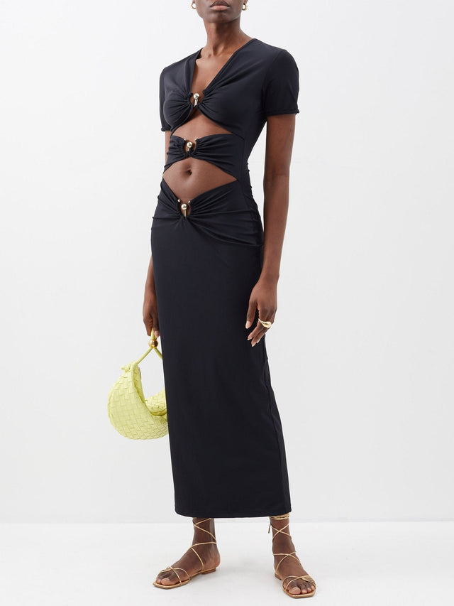 Christopher Esber Pierced Orbit Dress - Size 14 - Dresses