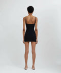 Christopher Esber Pierced Orbit Mini Dress - 10 / Black - Dresses