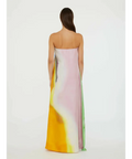 Christopher Esber Printed Silk Satin Gown Maxi Dress Tangelo Aura Size 6 - 6 / Multi - Dresses