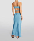 Christopher Esber Quartz Displace Maxi Dress - 6 / Blue - Dresses