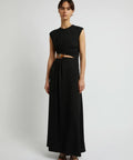 Christopher Esber Ruched Quartz Abacus Dress Black Size 10 - 10 / Black - Dresses
