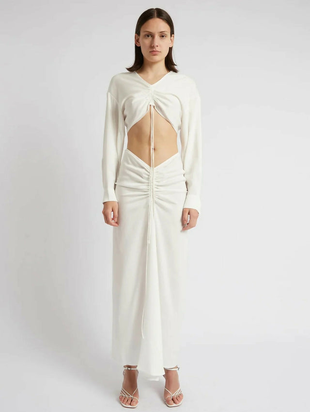 Christopher Esber Ruched Top - 10 / White - Tops