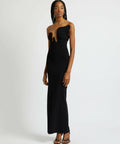 Christopher Esber Salicia Wire Column Strapless Dress - 8 / Black - Dresses