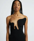 Christopher Esber Salicia Wire Column Strapless Dress - 8 / Black - Dresses