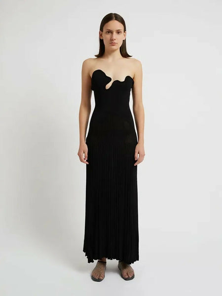 Christopher Esber Sculptured Pleated Rib Dress