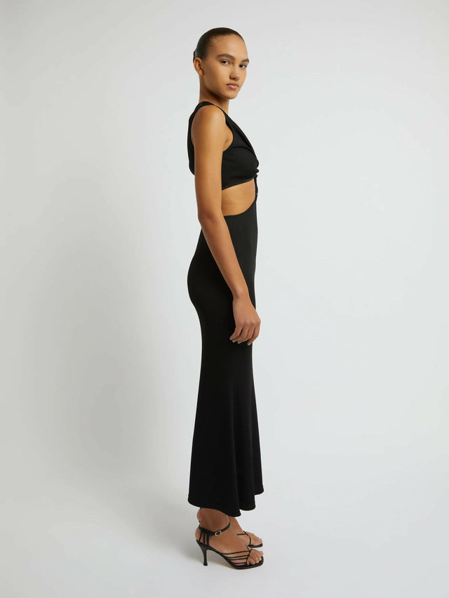 Christopher Esber Serpentine Crystal Stoned Tank Dress Black Size 8 - 8 / Black - Dresses