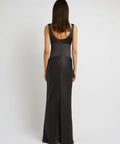 Christopher Esber Sheer Panel Dress Charcoal - 8 / Black - Dresses