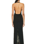 Christopher Esber Tailored Sloped Halter Gown Black - 6 / Black - Dresses