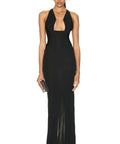 Christopher Esber Tailored Sloped Halter Gown Black - 6 / Black - Dresses