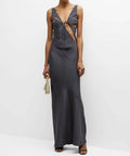 Christopher Esber Triquetra Contoured Dress - 8 / Black - Dresses