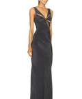 Christopher Esber Triquetra Contoured Tank Dress - 8 / Gray - Dresses