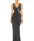Christopher Esber Triquetra Contoured Tank Dress - 8 / Gray - Dresses