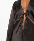 Christopher Esber Triquetra Gown in Cocoa - 6 / Brown - Dresses