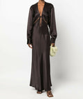 Christopher Esber Triquetra Gown in Cocoa - 6 / Brown - Dresses