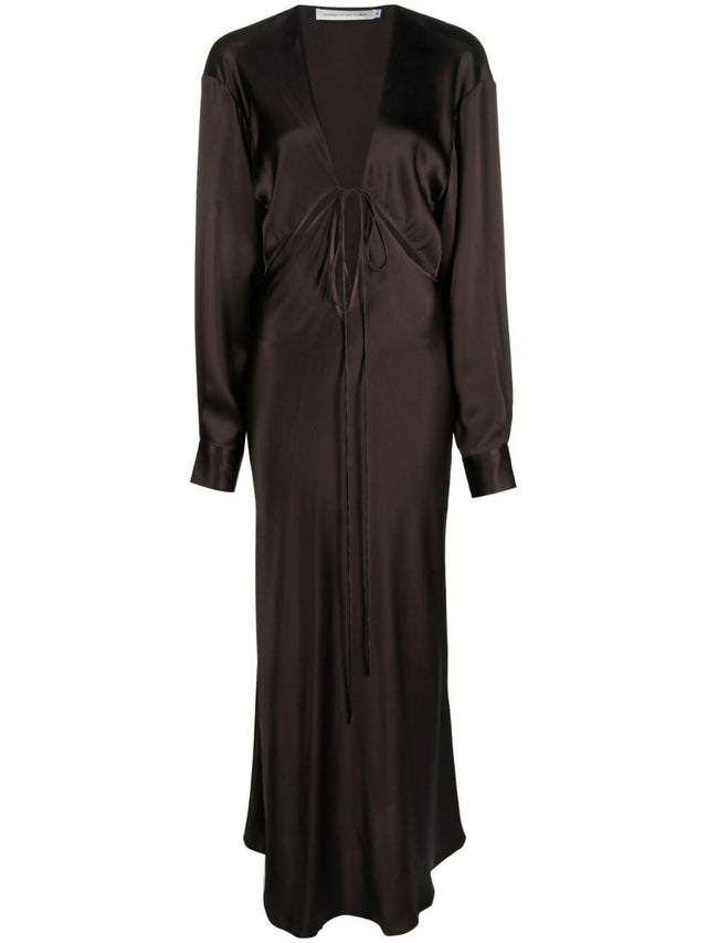 Christopher Esber Triquetra Gown in Cocoa - 6 / Brown - Dresses