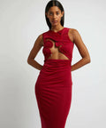 Christopher Esber - Christopher Esber Venus Tank Cherry Dress