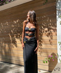 Cin Cin Diamond Cutout Set Black - Outfit Sets