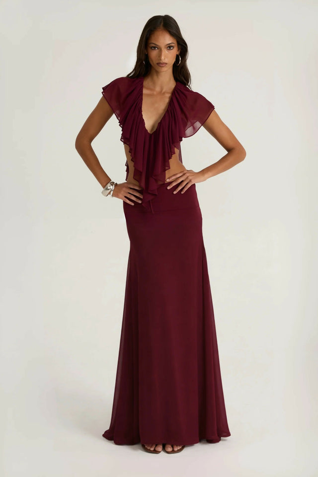 Ance Gria Clover Set in Burgandy