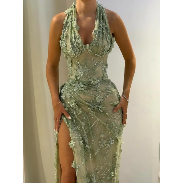 Corte Couture Corte Isla Gown - 8 / Green - Dresses