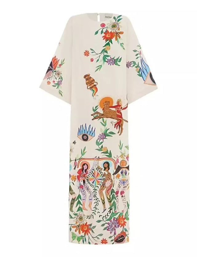 ALEMAIS Meagan Midi Dress Print