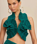 Cult Gaia Adila Top & Sonoma Skirt Set - 8 / Green - Outfit Sets