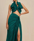 Cult Gaia Adila Top & Sonoma Skirt Set - 8 / Green - Outfit Sets