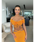 Cult Gaia Cessaly Hedda Set - 6 / Orange - Outfit Sets