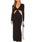 Cult Gaia Jana Cut out Knit Dress - 12 / Black - Dresses