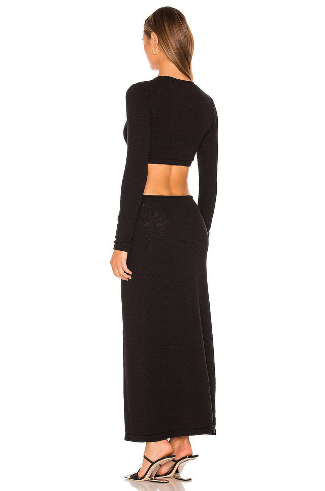 Cult Gaia Jana Cut out Knit Dress - 12 / Black - Dresses