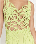 Cult Gaia Nalda Knit Dress - 8 / Mantis - Dresses