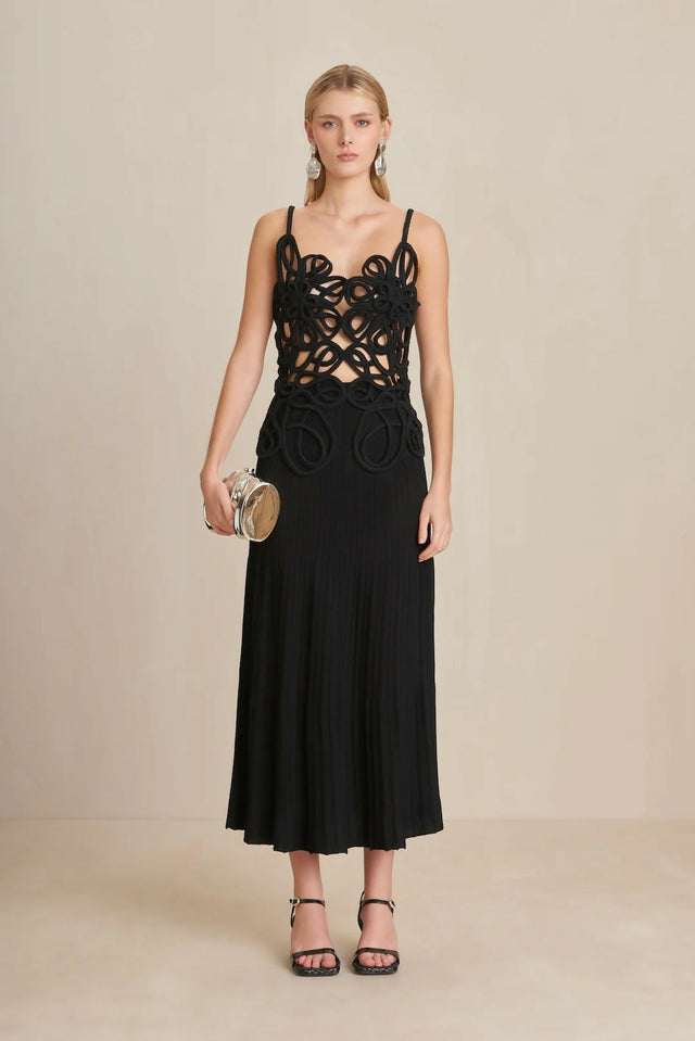 Cult Gaia Nalda Knit Dress - Black - Dresses