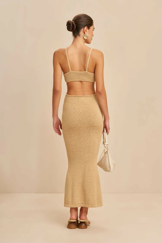Cult Gaia Serita Dress - 8 / Brown - Dresses