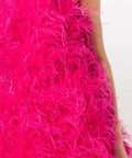 Cult Gaia - Cult Gaia Shannon Feather Dress in Pink Size S / AU 8