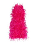 Cult Gaia - Cult Gaia Shannon Feather Dress Pink Size 8