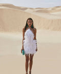Talaesin Hayes - Cult Gaia Shannon Feather Dress White AU 6-8