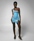 Cult Naked Blu Moon Dress Sequin  Dress.