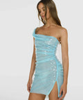 Cult Naked Blu Moon Mini Dress - 6 / Blue - Dresses