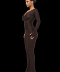 Cuocoo Lanai Long-Sleeved Top and Legging Set - Chocolate - 10 / Brown - Outfit Sets