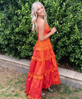 Custom Citroen Formal Gown - 8 / Orange - Dresses