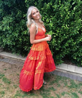 Custom Citroen Formal Gown - 8 / Orange - Dresses