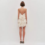 Aje Ophelia Lace Mini in Lemon view 2