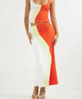 Dazie Rhythmic Contrast Panel Jersey Set - 8 / Multi - Outfit Sets