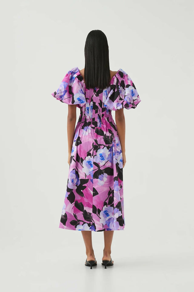 Aje Francesca Midi Dress Purple