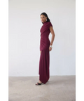 De La Vali Ravenna Mini Dress in Earth Spandex Jersey - Rasapberry Red - Dresses