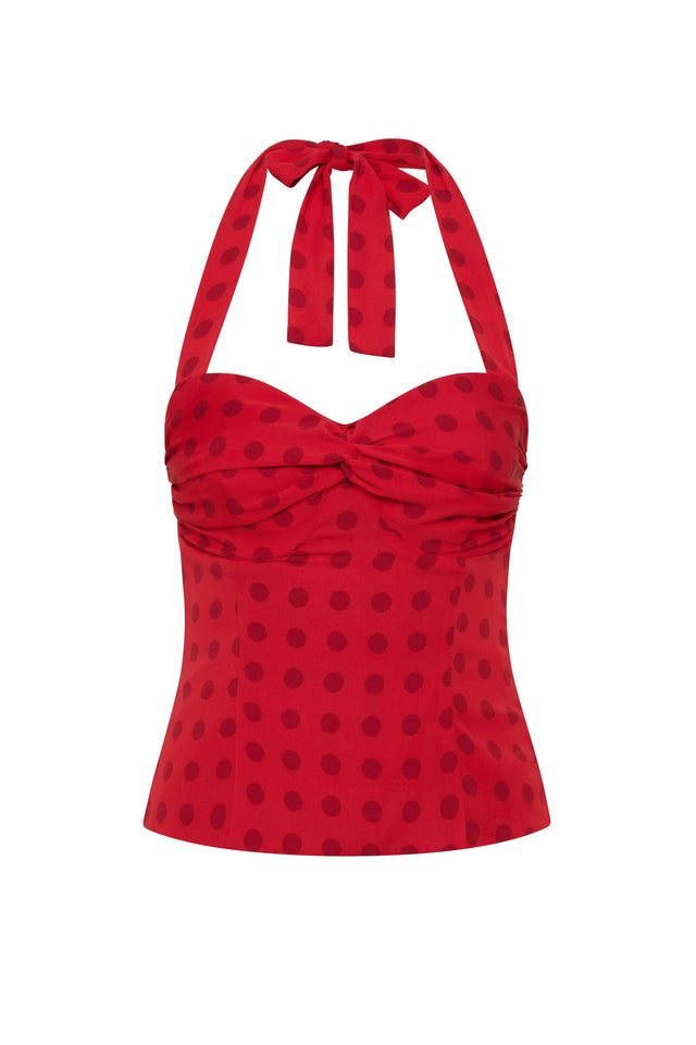 Dear Frankie Saskia Corset and Midi Skirt | Scarlet - Outfit Sets